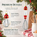 Culinary Whisk Glass Christmas Ornament