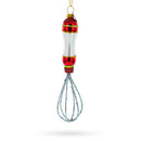 Culinary Whisk Blown Glass Christmas Ornament
