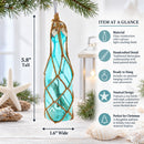 Nautical Sea Bottle with Sand Glass Christmas Ornament