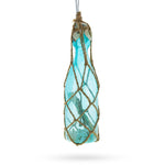 Nautical Sea Bottle with Sand Blown Glass Christmas Ornament
