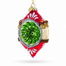 Retro Reflection Pink Glass Christmas Ornament