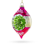 Vintage Tinsel Retro-Inspired Glass Christmas Ornament