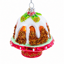 Glazed Cake Glass Christmas Ornament