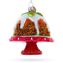 Glazed Cake Blown Glass Christmas Ornament