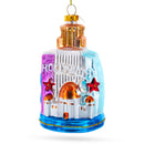 Landmarks of Los Angeles, California Blown Glass Christmas Ornament