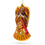 Praying Angel Blown Glass Christmas Ornament