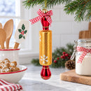 Rolling Pin Glass Christmas Ornament