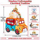 Taco Truck Glass Christmas Ornament