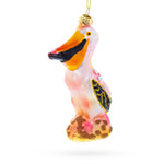 Pelican Glass Christmas Ornament