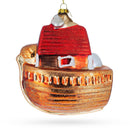 Timeless Noah's Ark Blown Glass Christmas Ornament
