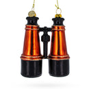 Adventurous Binoculars Blown Glass Christmas Ornament