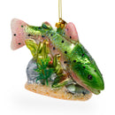Rainbow Trout Blown Glass Christmas Ornament