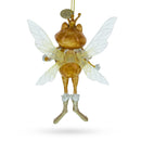 Fairy Frog with Wings Blown Glass Christmas Ornament