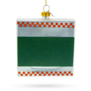 Pizza Box Glass Christmas Ornament