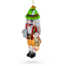 Bavarian Nutcracker with Beer Stein Glass Christmas Ornament