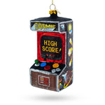 Arcade Game Machine Blown Glass Christmas Ornament