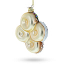 Festively Decorated Donuts Blown Glass Christmas Ornament