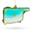 Oklahoma State Pride, USA - Blown Glass Christmas Ornament