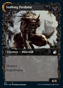 Shady Traveler // Stalking Predator (MID-291) - Innistrad: Midnight Hunt: (Showcase, Double Faced Transform)