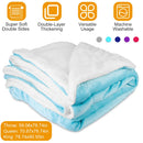 Fleece Throw Blanket - Double-Sided Soft Microfiber Polyester
