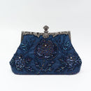 Vintage Handmade Beaded Embroidery Evening Bag For Gowns