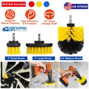 3Pcs/Set Drill Brush Power Scrubber Cleaning Brush for Car Carpet Wall Tile Tub Cleaner Combo