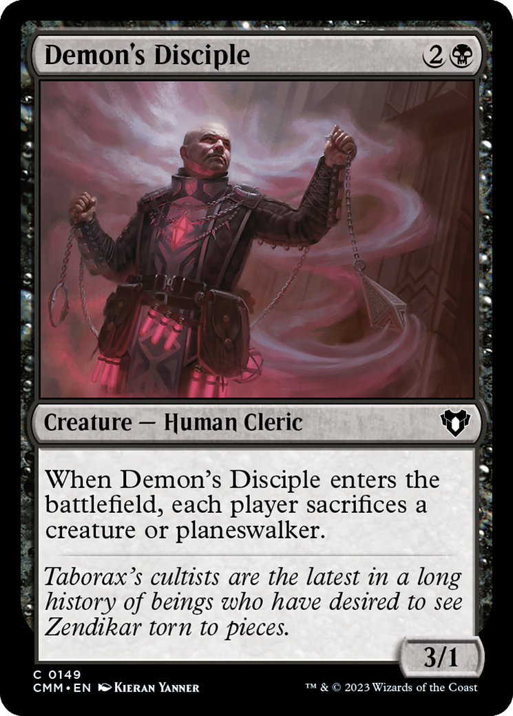 Demon's Disciple (CMM-149) - Commander Masters Foil
