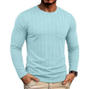 Mens Long-sleeve Crew-neck Jacquard Knit Sweater