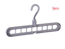Plastic Clothes Hanger with Storage Hook