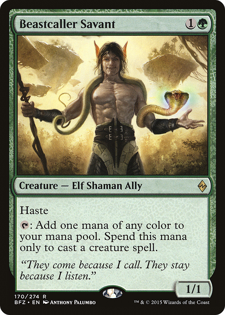 Beastcaller Savant (BFZ-170) - Battle for Zendikar
