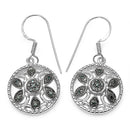 0.18 Carat Genuine Blue Diamond .925 Sterling Silver Earrings