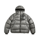 Water-repellent Quilted Hooded Insulated Down Jacket