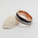 Rose Gold Lapis Lazuli Couple Rings