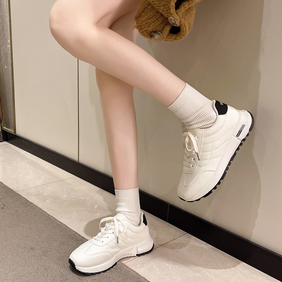 New Autumn Fashion Platform White Women's Shoes