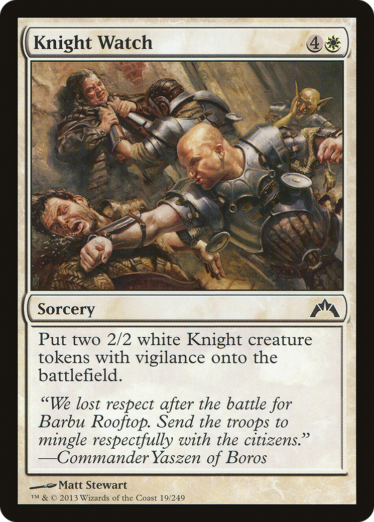 Knight Watch (GTC-019) - Gatecrash Foil