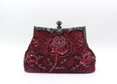 Vintage Handmade Beaded Embroidery Evening Bag For Gowns