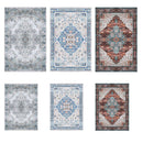 6x9FT VintageÊArea Rug Modern Non Slip Carpet Boho Low Pile Soft Rug Waterproof Machine Washable Rug for Living Room BedroomÊKitchen Dining Room Under