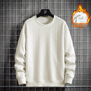 Mens Loose-Fit Casual Crew-Neck Pullover Bottoming Shirt