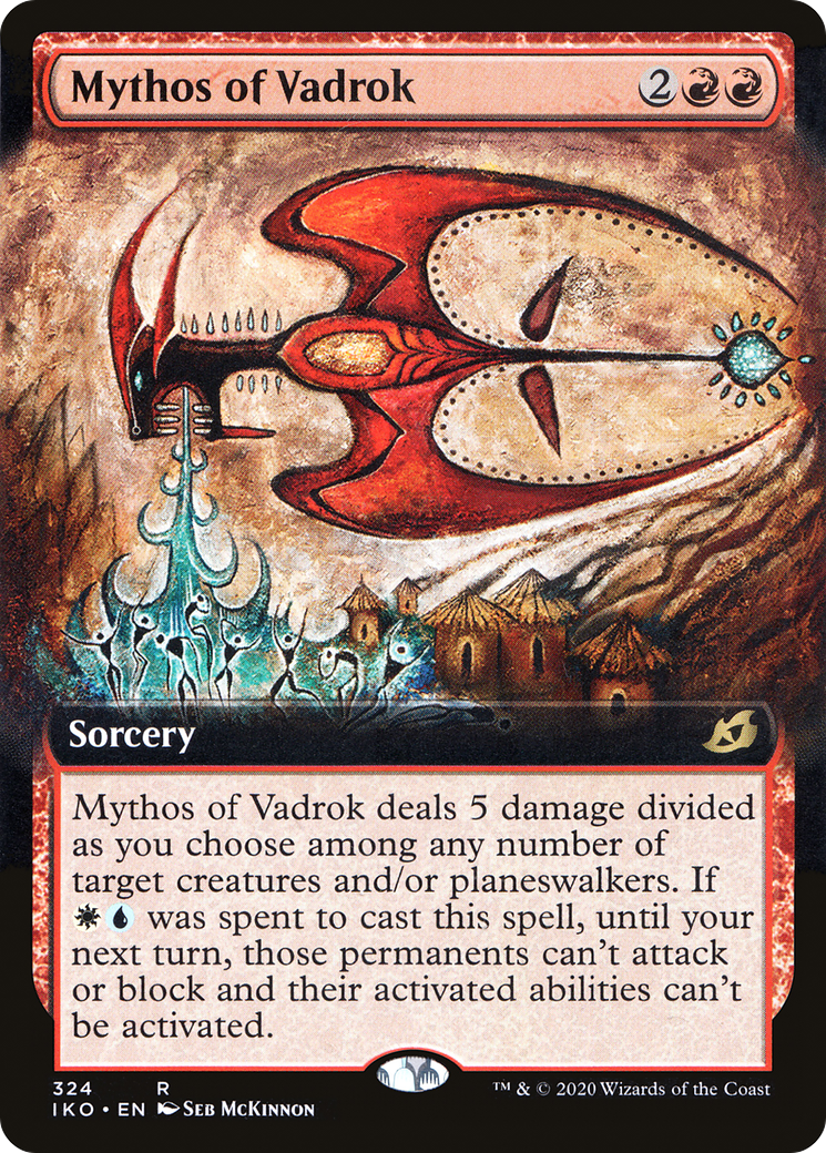 Mythos of Vadrok (IKO-324) - Ikoria: Lair of Behemoths: (Extended Art) Foil