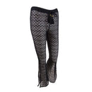 Miken Black Caviar Kick-Slit Cover-Up Pants, Us X-Small
