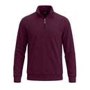 American-style Textured Diamond Jacquard Half-zip Lapel Long Sleeves