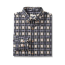 Men's Hawaiian Shirt Urban Sophistication Plaid Cotton Button-down Long Sleeve Aloha Shirt