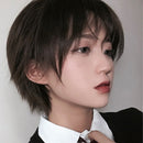 Wigs for Men and Women Short Hair Bangs