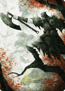 Garruk's Uprising // Garruk's Uprising (AWOE-072) - Wilds of Eldraine Art Series (Borderless) Foil