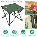 Portable Folding Camping Table with Cup Holders & Carry Bag