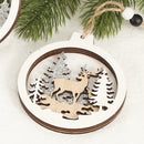 Creative Christmas Wooden Pendant