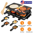 Raclette Grill for 8 People with Reversible Non-Stick Griddle