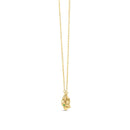 14k Yellow Gold Panther Head Necklace