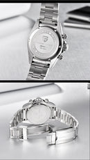 Multifunctional Stainless Steel Quartz Watch for Men