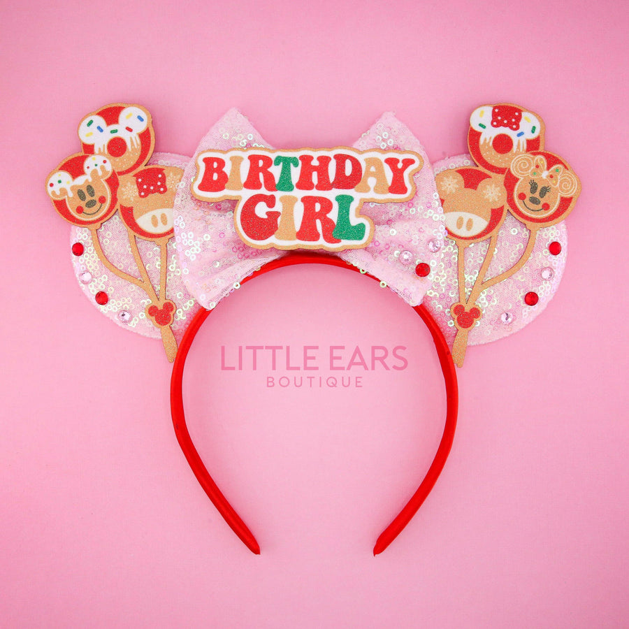 Christmas Birthday Girl Ears